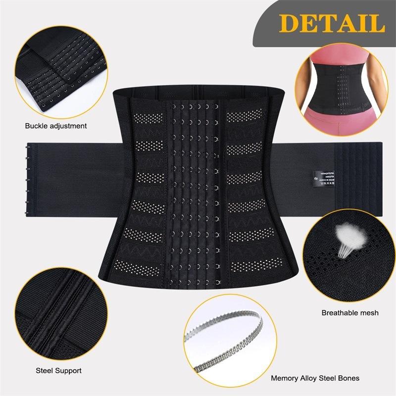 Double Layer Waist Trainer Belt Body Shaper Tummy Control Corset Shapewear for Women Weight Loss