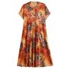 Lockere Kleider für Damen im Sommer, Übergröße, lässig, kurzärmelig, elegante Kleider für Damen, Vintage-Kleidung