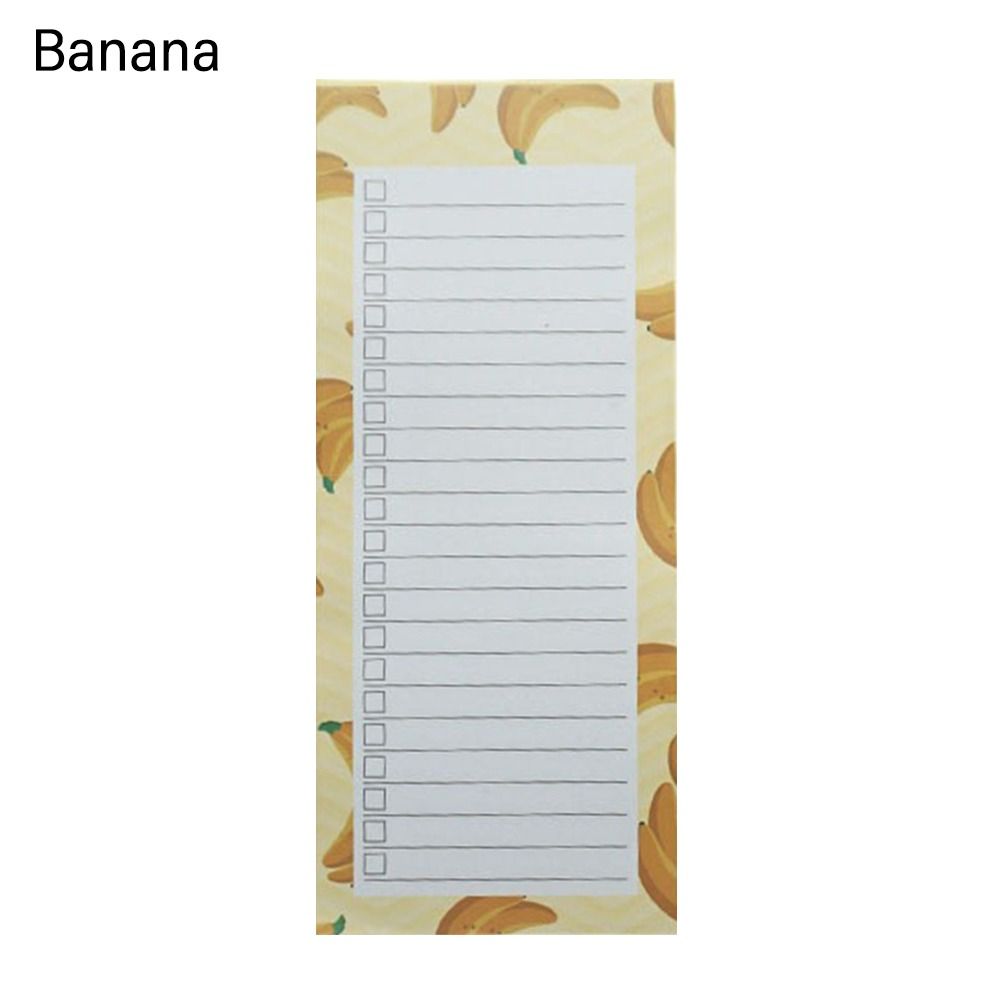 Stationery Office School Supplies Fruits Printed Pattern Memo Pad Plan Book Sticky Planner Note Pad