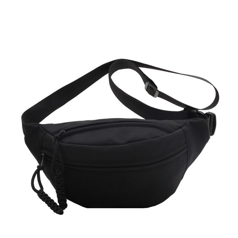 Crossbody Breast Bag Canvas Casual Bag Women's New Trendy Summer Sports Niche Versatile Ins Fanny Bag Women's Bag
