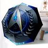 Ombrello pieghevole STAR TREK, ombrello da viaggio, struttura resistente in plastica e ferro, adatto per attività all'aperto e per l'uso quotidiano, a0818133