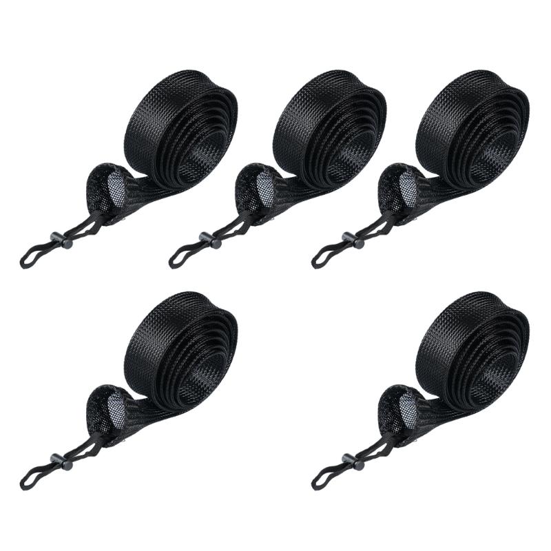 Fishing Rod Storage Bag Adjustable Fishing Rod Sock Fishing Poles Sleeve Shoulder Belt Portables Fishing Rod Cover чёрный