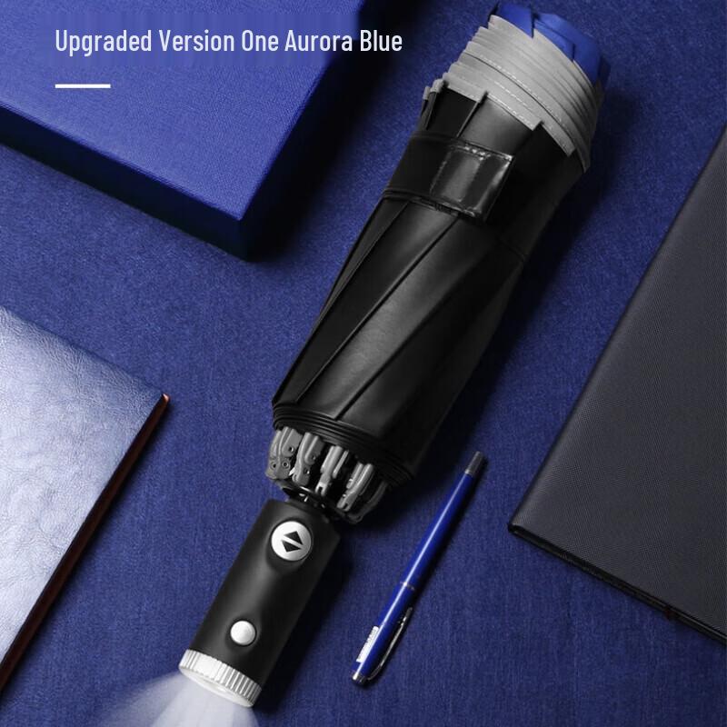 Xuqing Automatic Reverse Folding Umbrella with LED Light & Reflective Strip