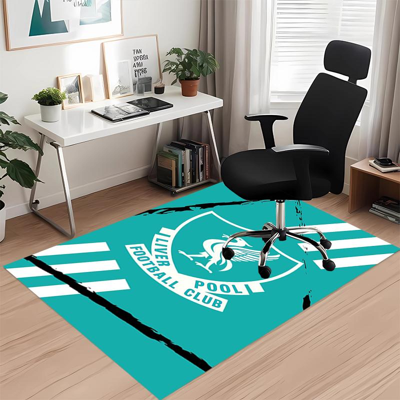 Liverpool Football Club Printed Carpet, for Office Chair Living Room Bedroom Kitchen Room Decor Gifts.