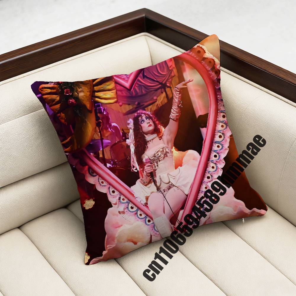 For Singer C-Chappell Roan Throw Pillow Case Sham 30X30Cm 45X45Cm 50X50Cm Square Office Cushion Cover