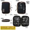 Sanwa Direct Smart Key Case 2 Storage Side Card Holder Water-Resistant Black 200-CAR054BK