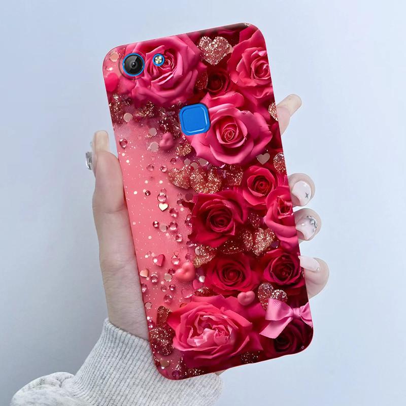 For Vivo V7 V7+ Plus Y79A Y75 Y73 Y79 1716 1718 Phone Case Cute Astronaut Panda Flowers Candy Soft Silicone TPU phone Case Cover