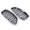 1 Pair Front Hood Single Line Grille Front Kidney Racing Grille Gloss Black 51137181547 51137181548 For BMW Z4 E89 2009-2016