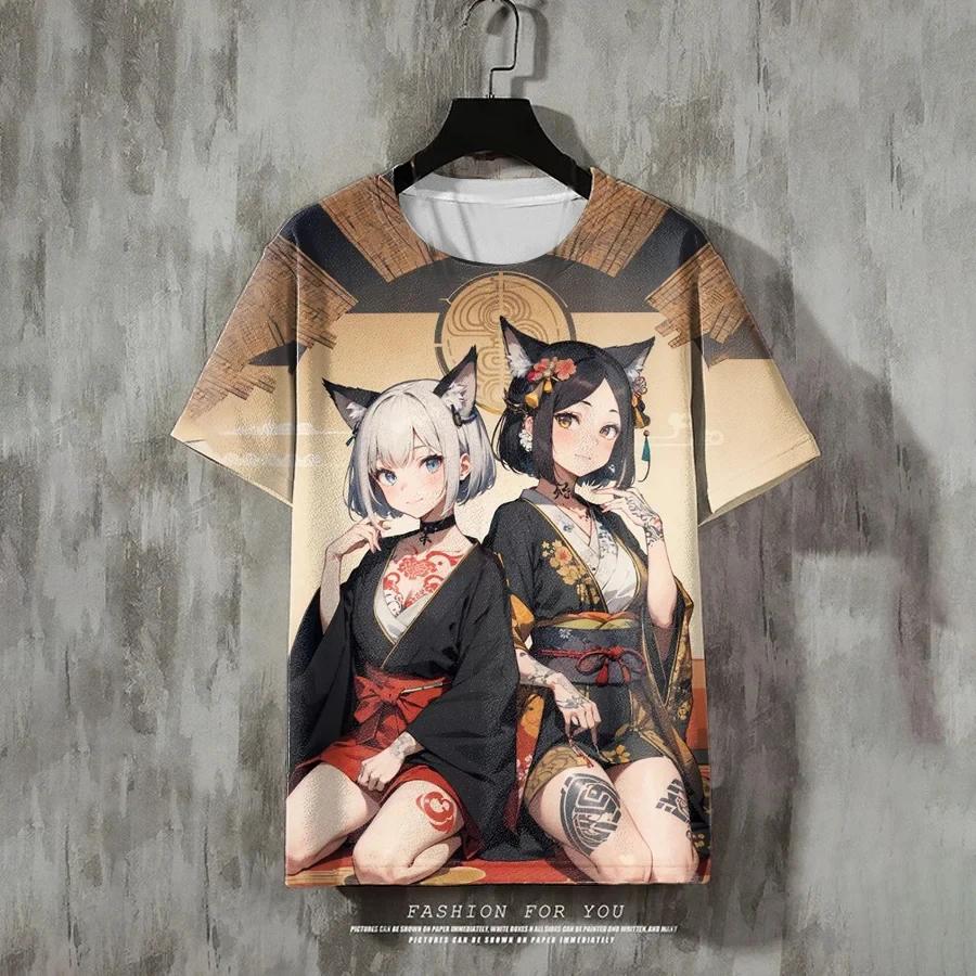 

Trendy Men s T-Shirt Girly Pattern 3D Print Summer Short Sleeve T-Shirt For Men Casual Tee 3d Cartoon Tops Oversized Clothing XS