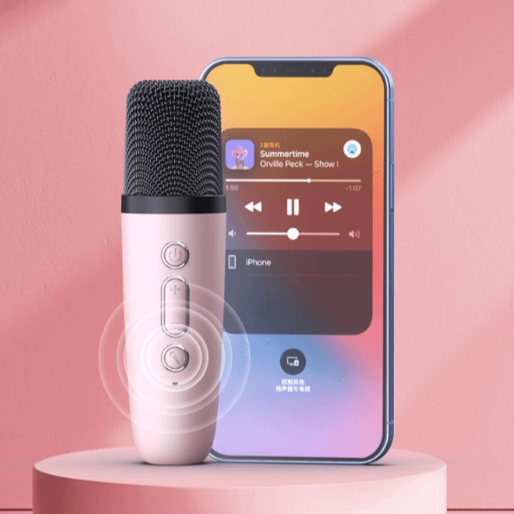 Stereo Surround Wireless Dual Microphones Karaoke Machine Karaoke Speaker  Party Gift