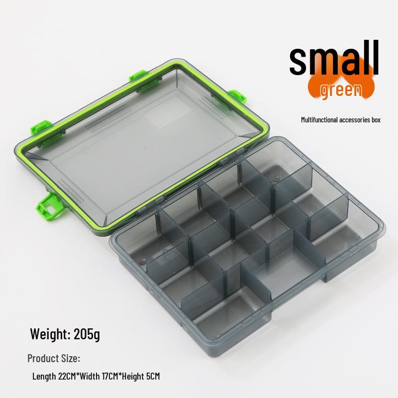 Transparente mehrschichtige Aufbewahrungsbox für Thunder Frog Köder & Angelzubehör