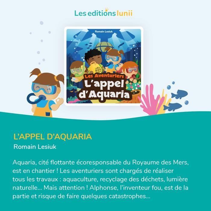 Livre audio interactif - lunii - l'appel d'aquaria - coffret de 12 histoires - à partir de 5 ans - mixte