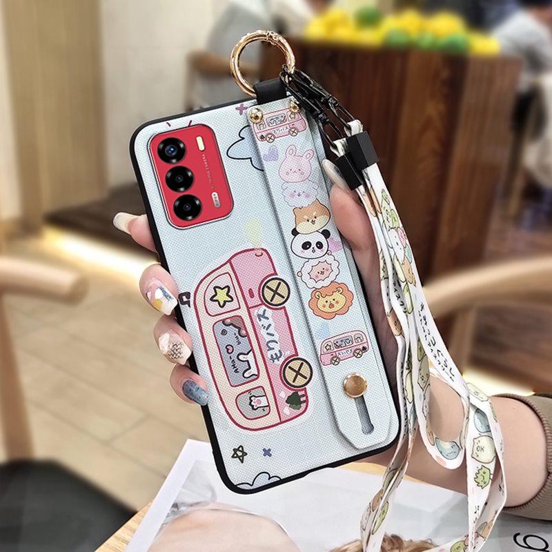 Durable Ring Phone Case For ZTE Blade V40 Vita/A72 Anti-dust Fashion Design Anti-knock Phone Holder Waterproof Wristband