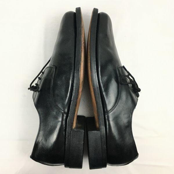 70s Vintage GESKA German Service Shoes Plain Toe Black Size 42 / 26.5-27.0cm Men's(USED)