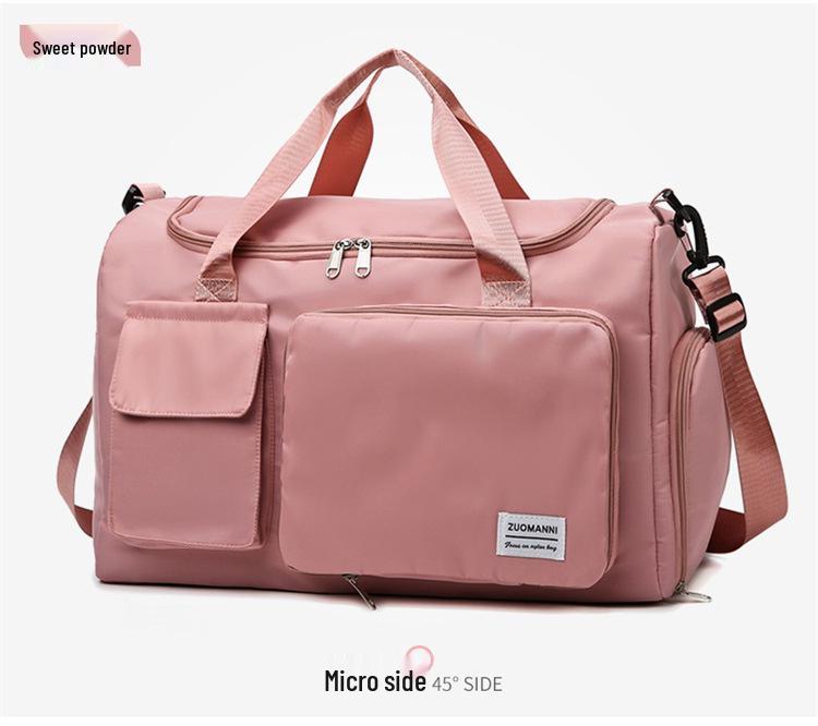 Fashion Fitness Bag: Men's & Women's Water-Repellent Handbag with Wet/Dry Separation, Shoe Compartment - Ideal for Sports & Travel.