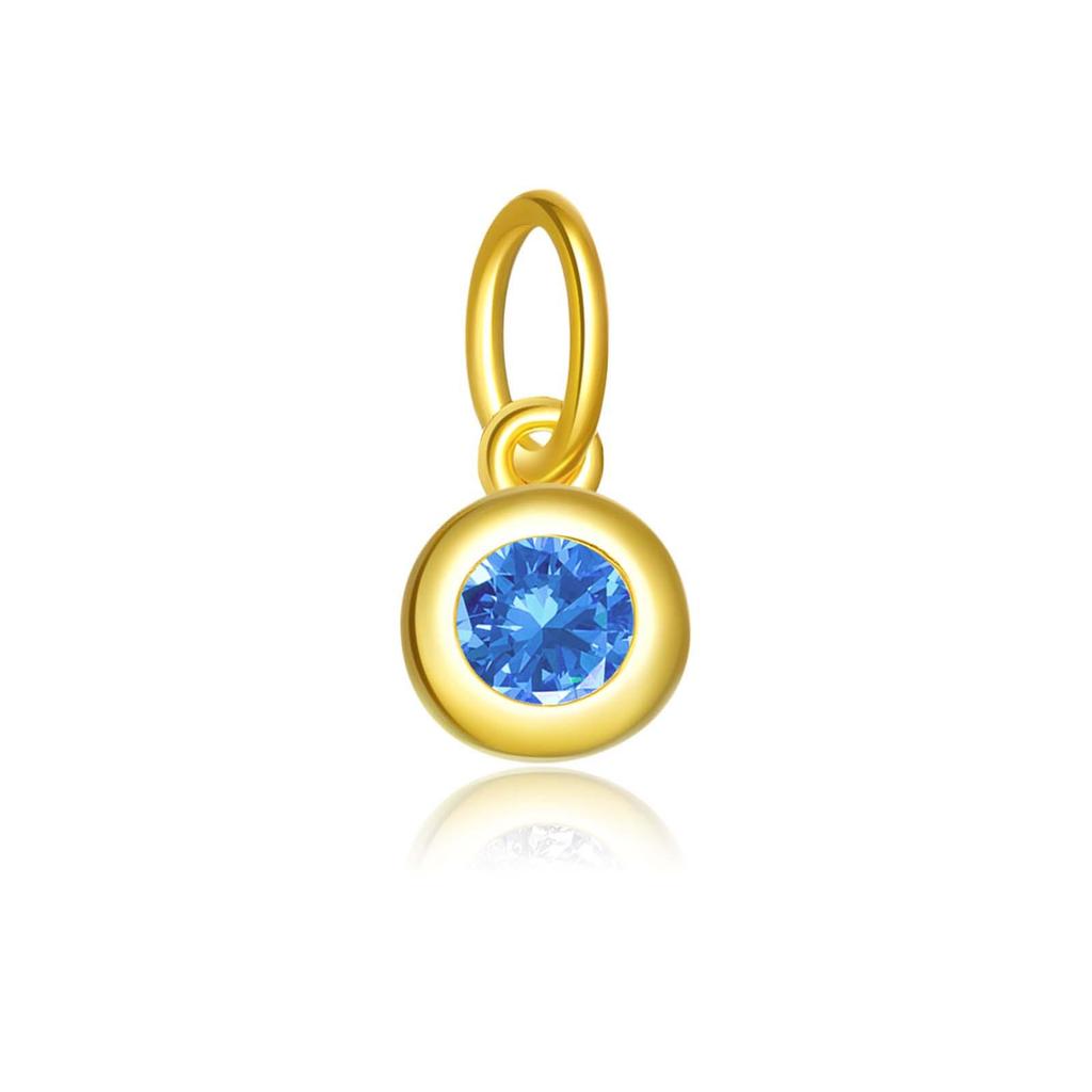 "S925 Sterling Silver Birthstone Pendant Necklace - European & American Design"