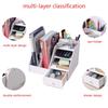 Magazine Holder Newspaper Rack Stationery Storage Box Desk Organizer for Document Letter File Tray Home Office School Supplies