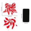 Bows 12Pcs Christmas Decoration Supplies Red and White Striped Bow Candy Sponge Bow Pendant Christmas Xmas Tree Decoration