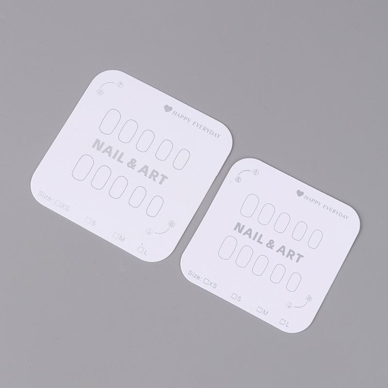 10 PCS Press-On Nail Packaging Display Handmade False Nail Design Swatch Show Card Manicure Sample Display Salon