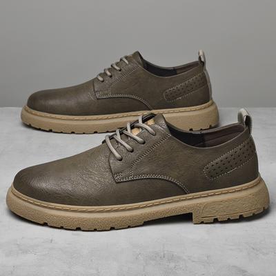 Lace-Up Casual Soft Mens Sneakers Genuine Leather Men Oxford Shoes Classic Comfy Office Shoes Elegantes Men Wedding Dress Shoes