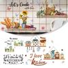 Decals Stickers Butterfly Creative Flower Matte PVC