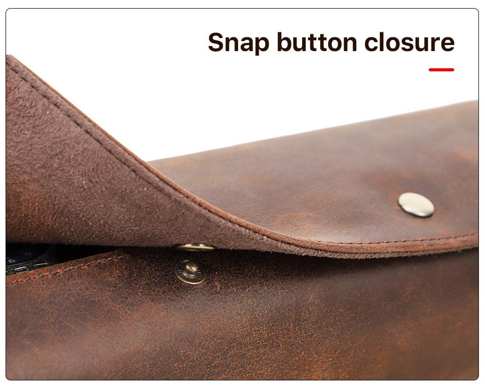 Vintage Leather Mechanical Watch Travel Box - Three-Piece Set