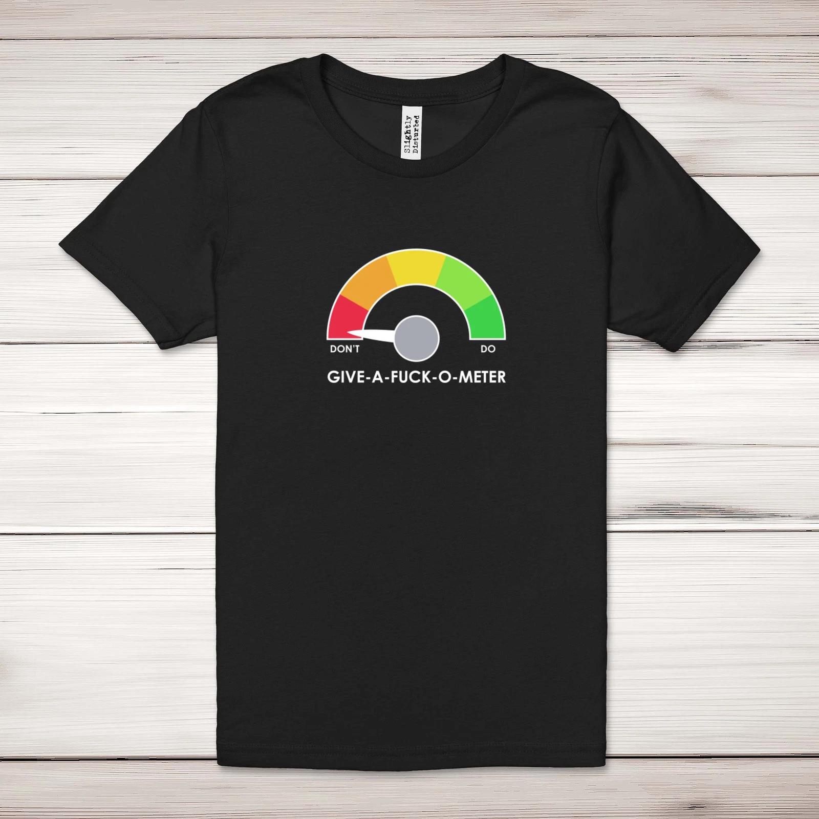 Give A F*ck O Meter Adult T-Shirt S