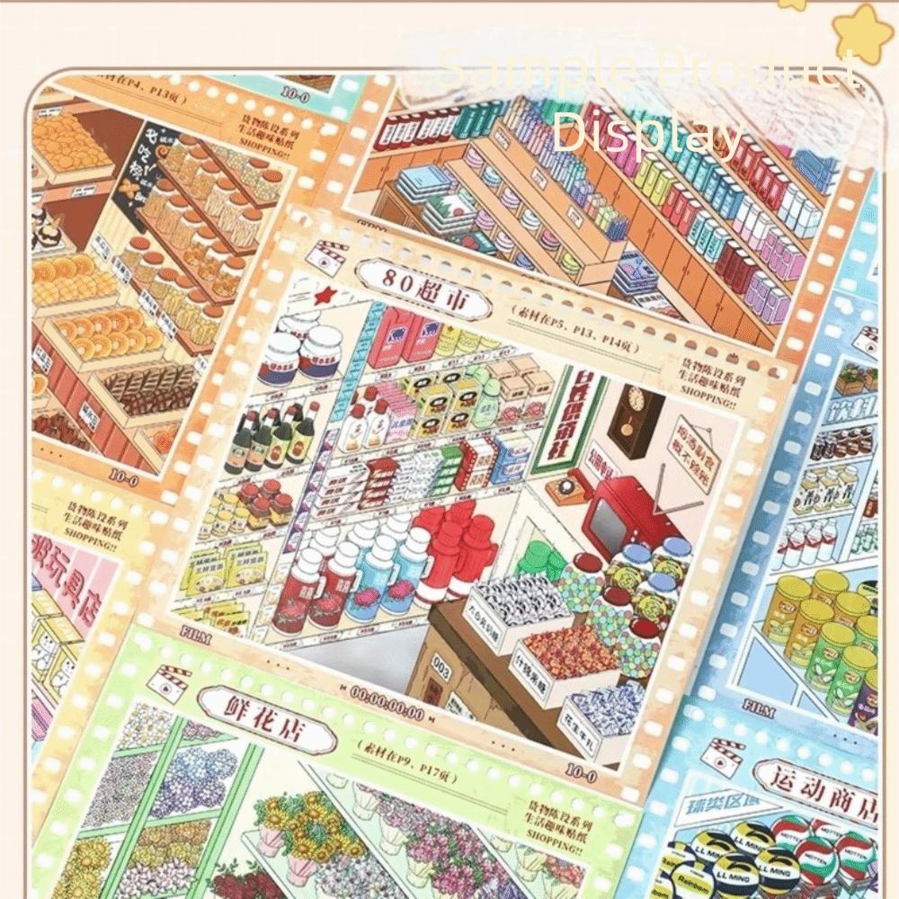 3D Cut Store Code Goods Sticker Kawaii Miniature Scene Sticker DIY Sticker Book  Home Furnishings