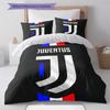 Set Copripiumino Trapuntato Juve Federa Federe Decorazione Casa Regalo di Compleanno (1 * copripiumino + 2 * federa, senza nucleo)
