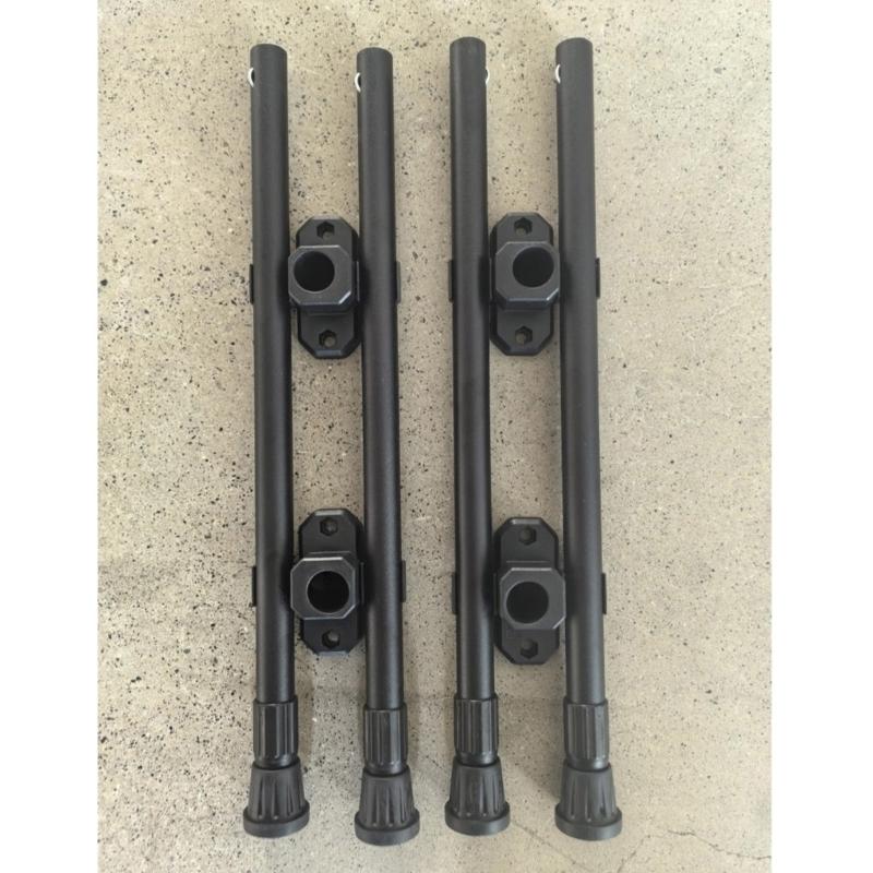 Gambe Tavolo da Campeggio Estensibili per Esterno con Design Telescopico Adatte per Allestimenti Portatili e Adattamenti Stabili