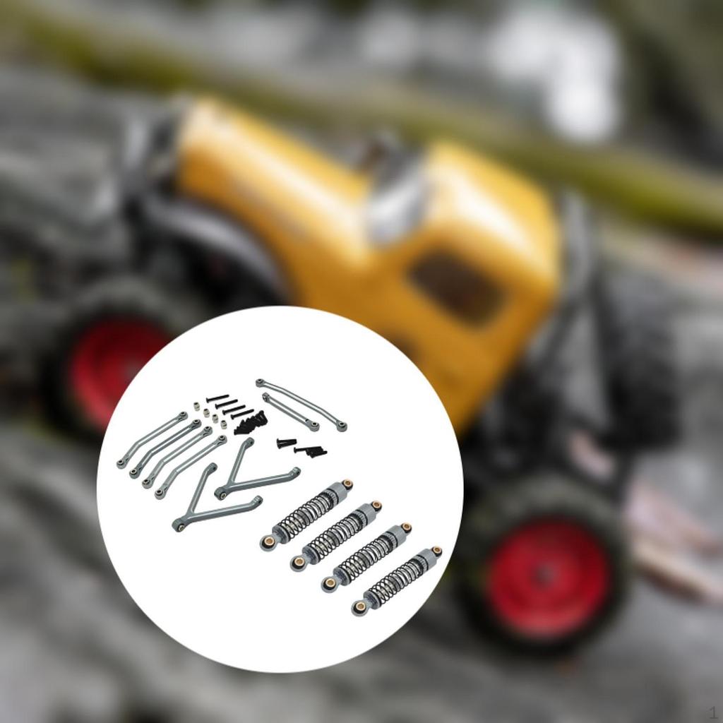 RC Car Accessories Links and Shocks Absorber Set Lightweight Sturdy Upgrade Replace Part for