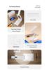 Rechargeable LED Desk Lamp: Dual-Use Eye Protection for Reading & Writing, Multifunctional Night Light for Dorm or Bedroom.