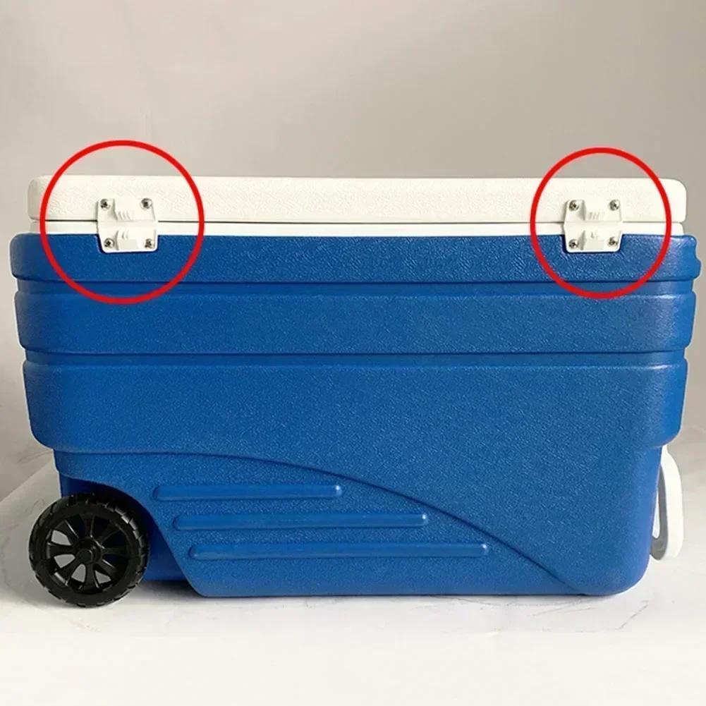2pcs Coolers Replacement Hinges Hinges Set Replacement For Colemans Coolers Hinges Kit With 8 Screws For Colemans Coolers Hinges
