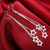 Hollow Star Shape Copper Plated Drop Earrings For Women Fashion Cute/Romantic Jewelry High Quality Dangle Long Earrings  E161