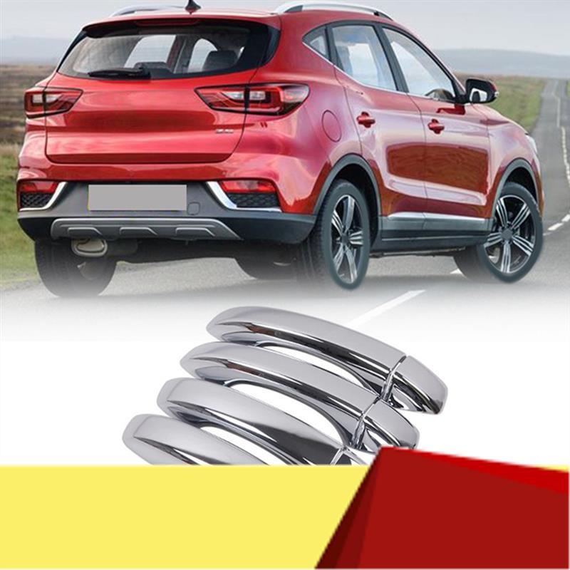 For MG ZS 2017- Chrome Car Door Handles Cover Trim Stickers Exterior Door Handle Cover-M53K