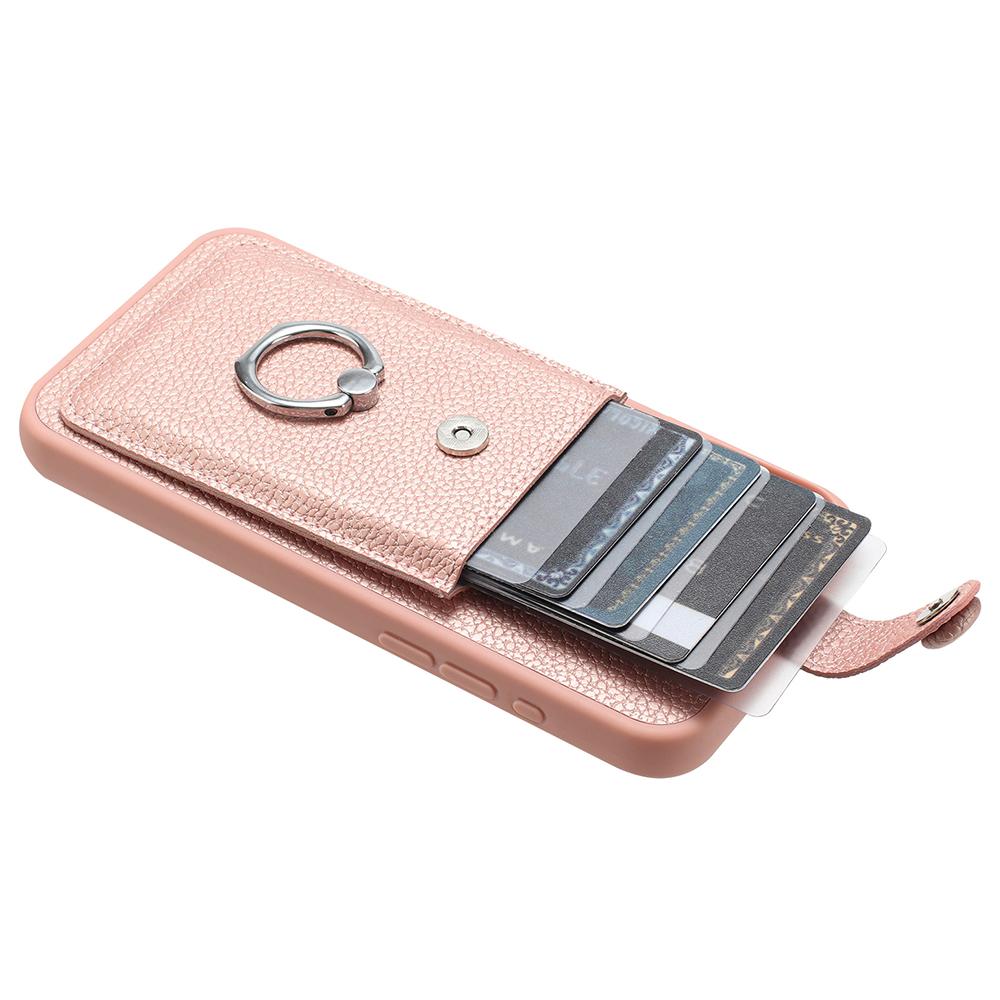 For Samsung Galaxy S24 Case Drawing Type Card Slots Litchi Texture Leather Back Cover with Ring Kickstand