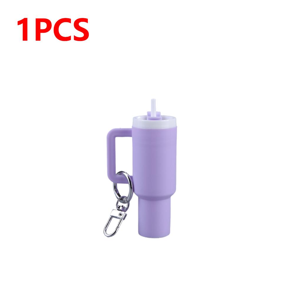 Mini Cup Keychain Mini Tumbler Keychain Cute Tumbler Key Ring Handbag Charms Key Ring Mini Keychain Pendant for Handbag Decor