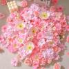 20/50Pcs Rose Artificial Flowers Heads Silk Simulation Daisy Flowers DIY Craft Supplies for Wedding Party Decor Home Decoration