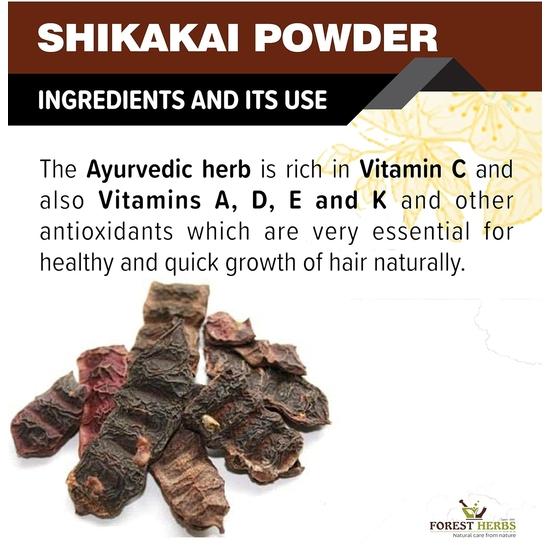 THE FOREST HERBS Naturalna pielęgnacja z natury 100% Czysty Proszek Shikakai, Acacia Concinna Doskonały Proszek Kondycjonujący do Włosów Na Włosy 200g, Wszystkie, (1 liczba)