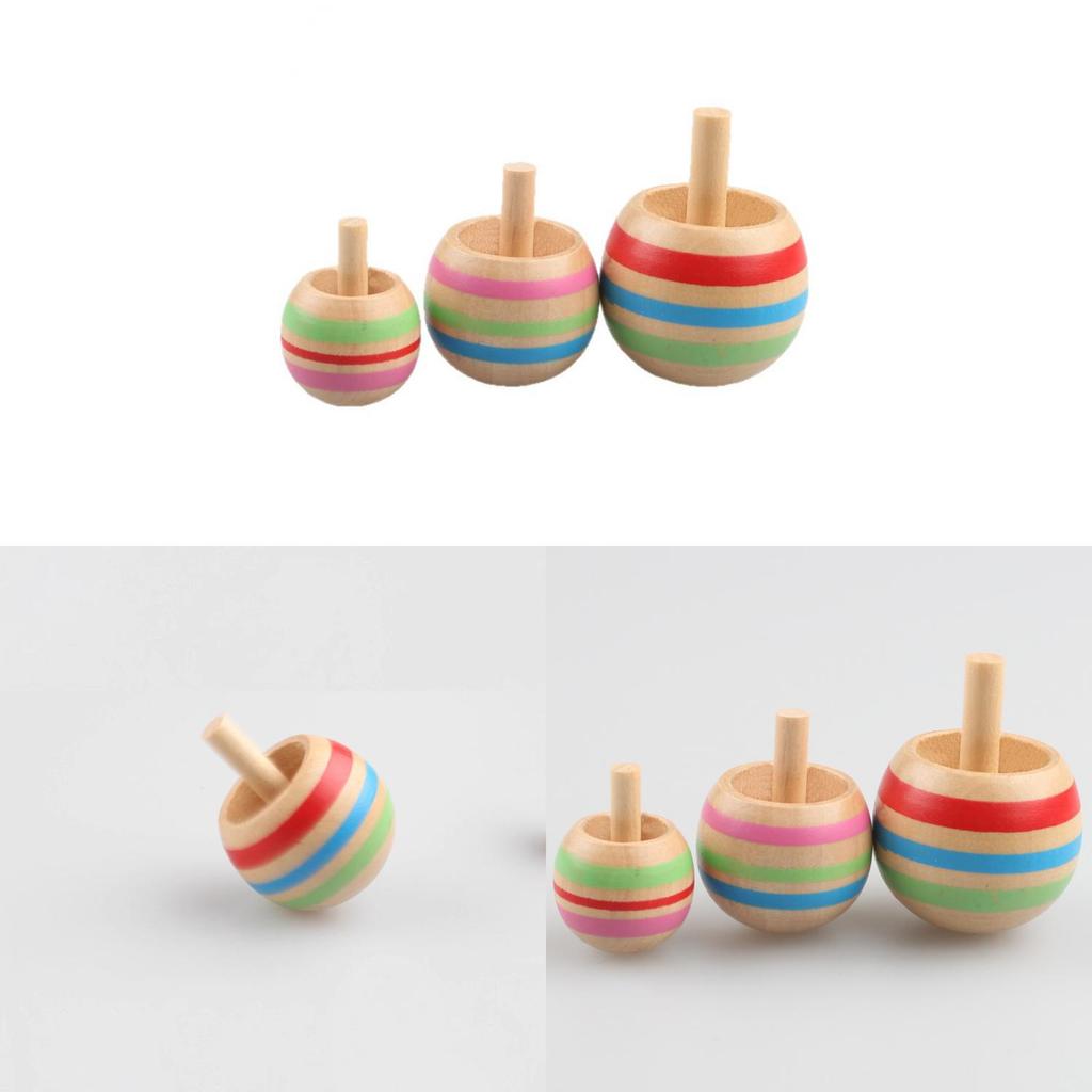 Classic Wooden Spinner Toy Pack For Entertainment And Skill Development For All Ages