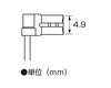 Kitaco 0900-755-01051 Brake Switch Terminal Set with Harness, 187 Type Flag Type Terminal Female/Sleeve