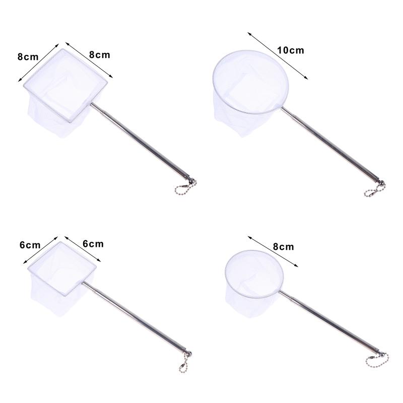 Stainless Steel Telescopic 3D Fish Net Fine Mesh Aquarium Fish Tank Fishing Net For Tropical Ornamental Fish Shrimp Tools