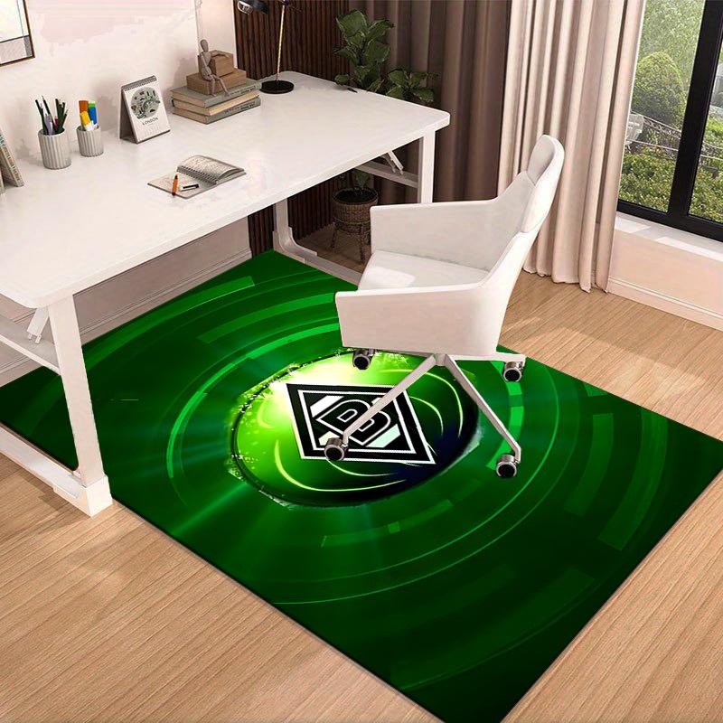 1PC Monchengladbach Emblem Rug Game Carpet, Floor Mat for Bedroom Living Room Entryway Rug, Home Decor Idea Gift for Christmas birthday