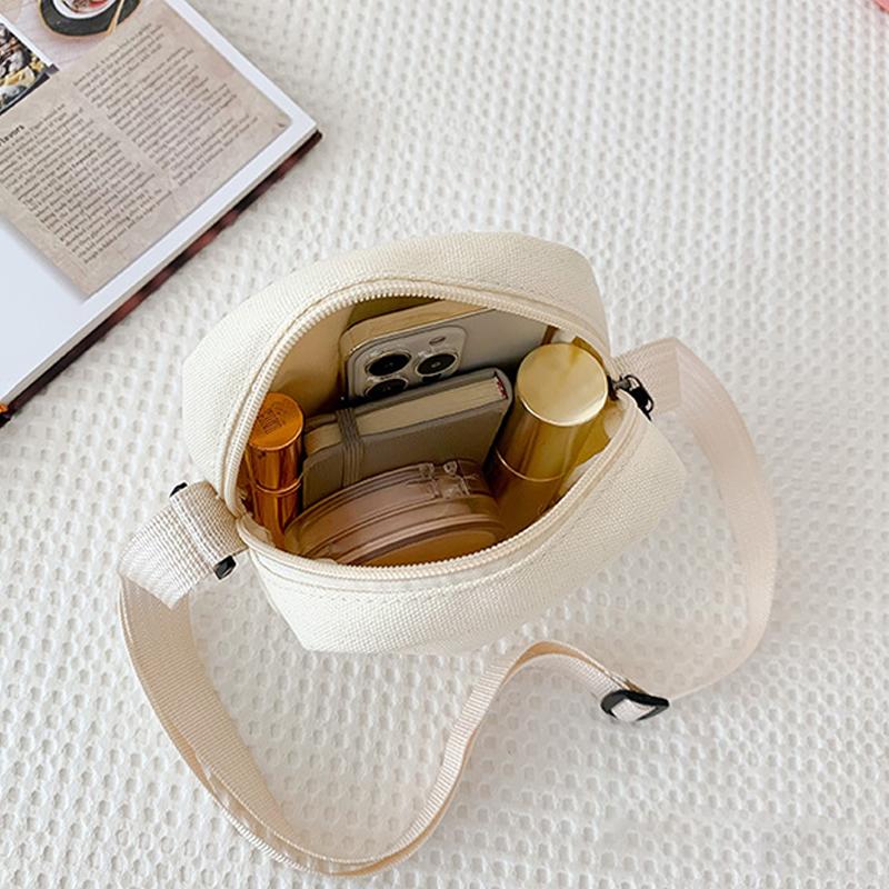 Fashionable Female Cute Crossbody Bag New Versatile Mobile Phone Canvas Bag
