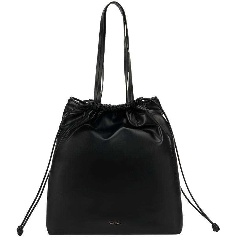 

Calvin Klein Fashionable Compact Printed Drawstring Tote Bag Medium Women Handbags Space-Black 4K3159G-UB1 Basic Set (Bag)