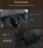 Men's Windproof Waterproof Down Jacket - Velvet-Lined and Insulated Cotton Winter Coat for Cold Protection.