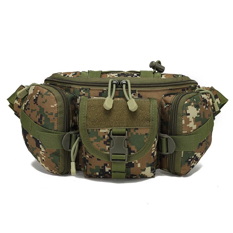 Marsupio e Borsa a Petto Impermeabile Multifunzionale Camouflage Okali per Sport all'Aperto e Pesca
