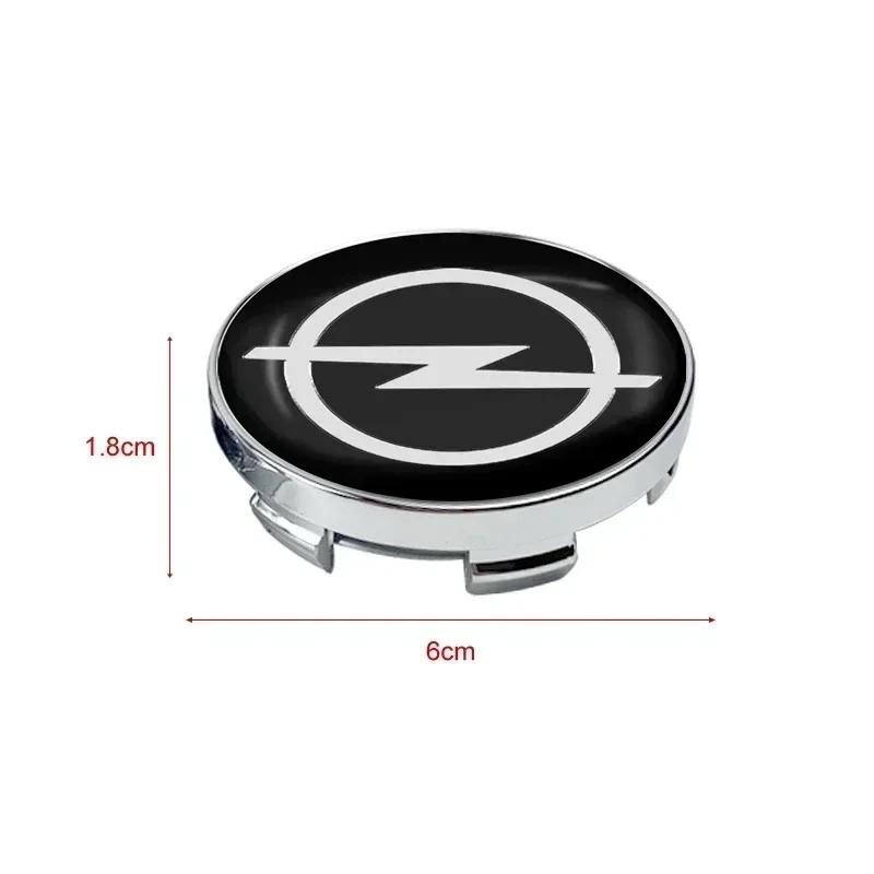 Calotas Centrais para Rodas de Carro Capas para Aro de Pneu Tapacubos Enjoliveur Peças de Roda 4 Peças 60mm Para Opel Astra Insignia Astra Corsa Zafira