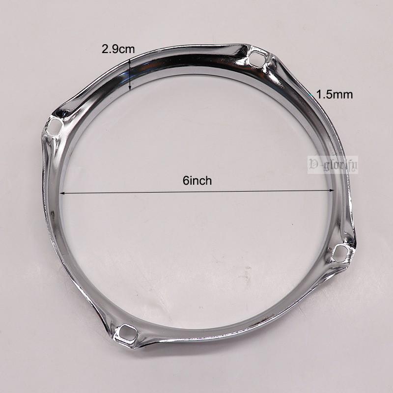 Legering 6-inch 4-gaats Trommelrand Snare Rand Trommelrand Voor 6'' Snaredrum Percussie-instrument Percussie-instrument Onderdelen