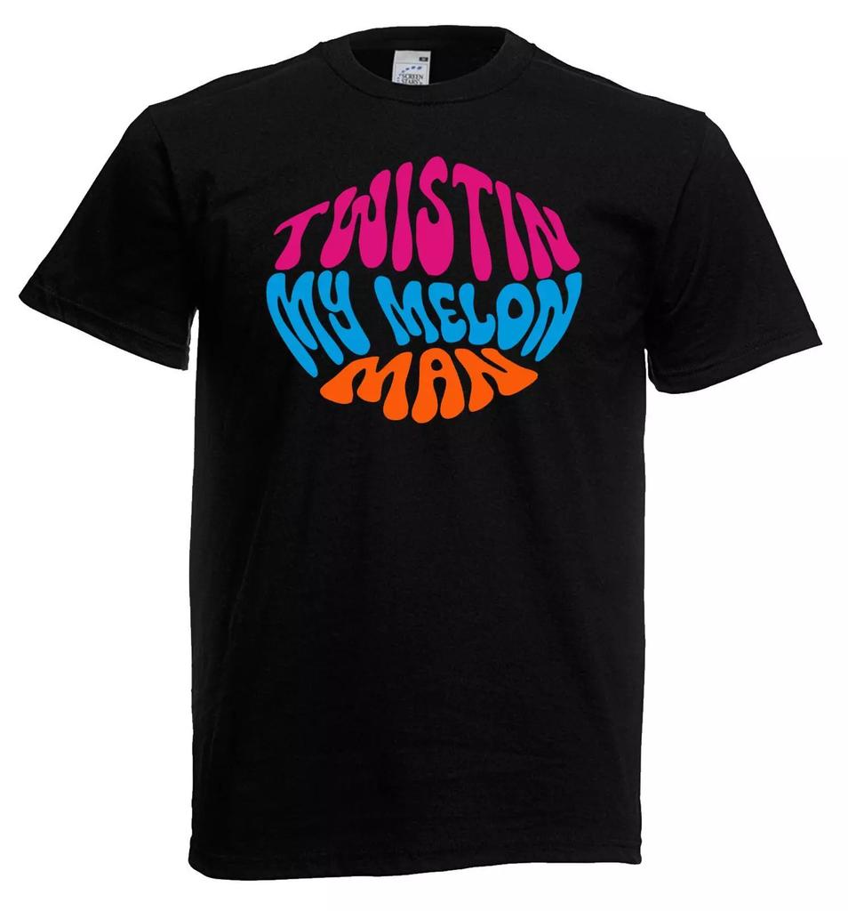 Herren Twistin My Melon Man Madchester Acid House Raver Schwarz Unisex 100% Baumwolle T-Shirt Herren T-Shirts Oberteil